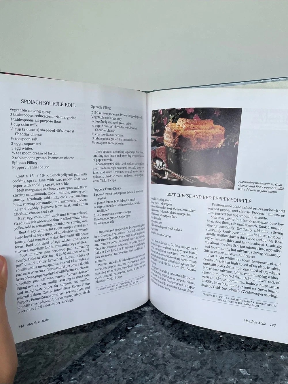 Cooking Light Cookbook-Hardcover Book, 1992, Vintage Kitchen Recipe Book